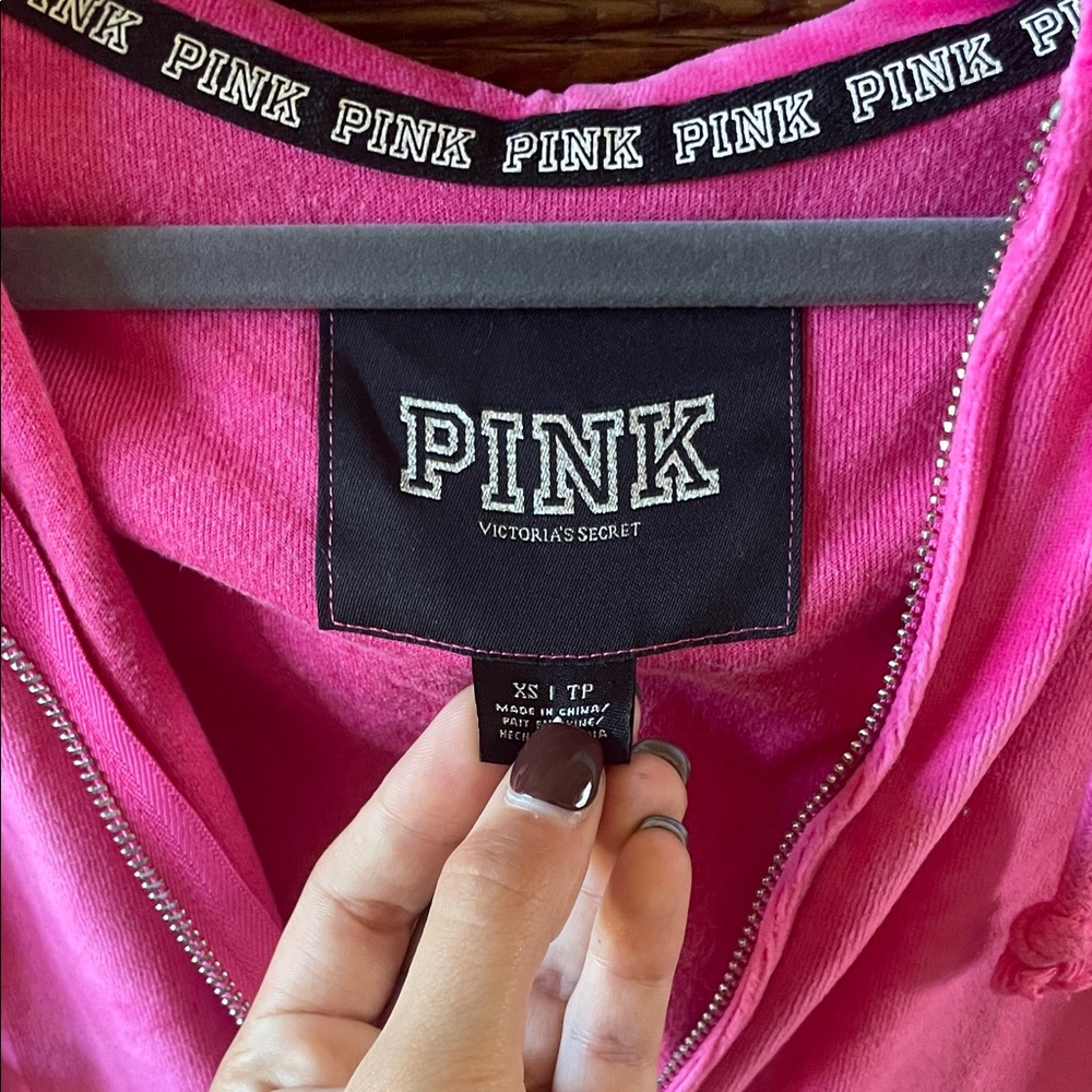 PINK Victoria's Secret bling sequin Zip-Up Jacket - Picture 4 of 6